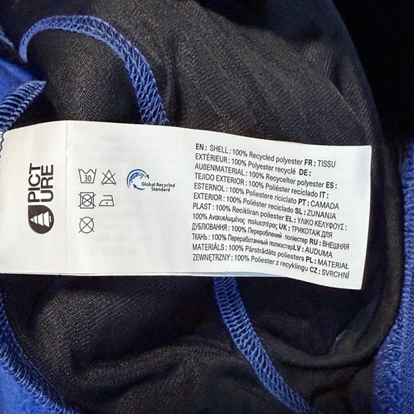 NWT Picture Organic Clothing Parker Jacket in Deep Ultramarine - Size Small - Picture 5 of 5